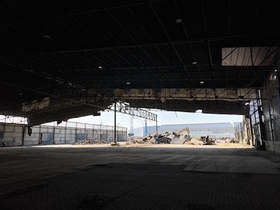 Seehafen Rückbau Kaihalle